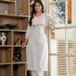 Ivory Meadow Embroidered Cotton Kurta Set