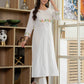 Ivory Meadow Embroidered Cotton Kurta Set