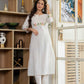 Ivory Meadow Embroidered Cotton Kurta Set