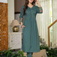 Forest Green A-line Kurta & Pant Set
