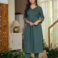 Forest Green A-line Kurta & Pant Set