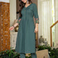 Forest Green A-line Kurta & Pant Set