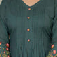 Forest Green A-line Kurta & Pant Set