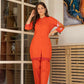 Orange Bloom Embroidered Co-ord Set